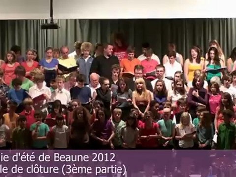 Académie d'été de Beaune 2012 - chorale (3ème partie)
