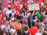 Indignación contra los recortes en España