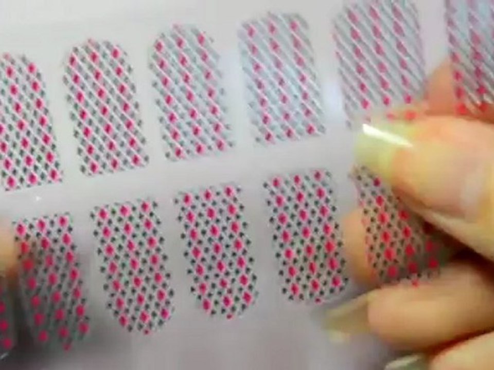 Tuto vernis autocollant: patchs "Bling" en nail art