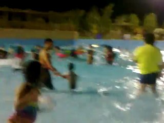 Aqua Park pool artificial waves...(Ffion's 7th Birthday)