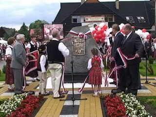 I Światowy Zjazd Orawian - odsłonięcie tablicy pamiątkowej