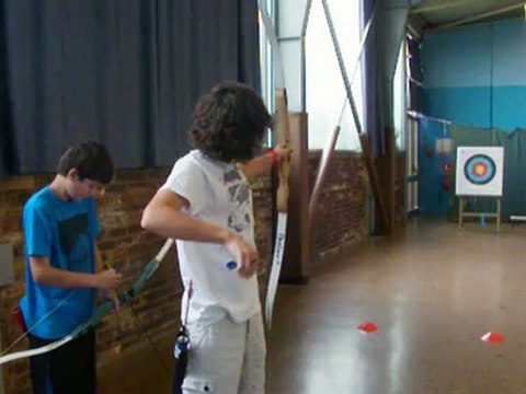 L'activité tir à l'arc de sports vacances le 20/07/2012