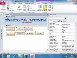 Access ile Müşteri ve Sipariş Takip Programı Uygulaması-10