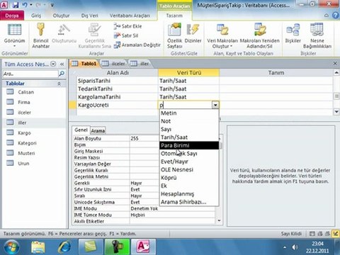 Access ile Müşteri ve Sipariş Takip Programı Uygulaması-3