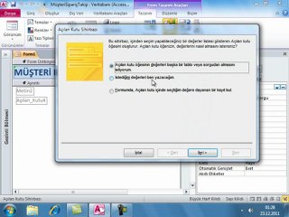 Access ile Müşteri ve Sipariş Takip Programı Uygulaması-8