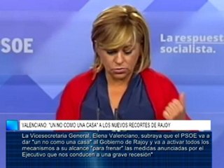 Valenciano: "Un no como una casa" a los nuevos recortes de Rajoy