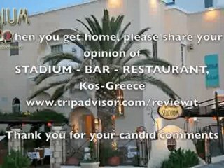 Kos Wedding Receptions? | Stadium Restaurant - Bar | Place to be in Kos