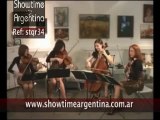 Ref: stqr34  String Quartet Contact: showtimeargentina@hotmail.com-- classical ensembles pop rock tango movies