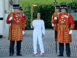 Olympic flame arrives in London