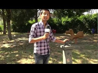 Gricignano (CE) - Il parco pubblico "Mazzoni" ancora nel degrado (05.07.12)