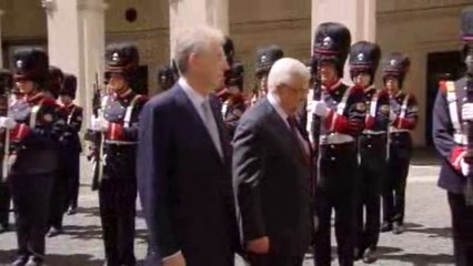 Roma - L'arrivo di Mahmoud Abbas (17.07.12)