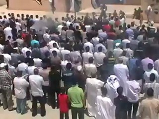 Syria  فري برس  درعا بلدة نصيب جمعة رمضان النصر سيكتب في دمشق 20 7 2012ِ Daraa