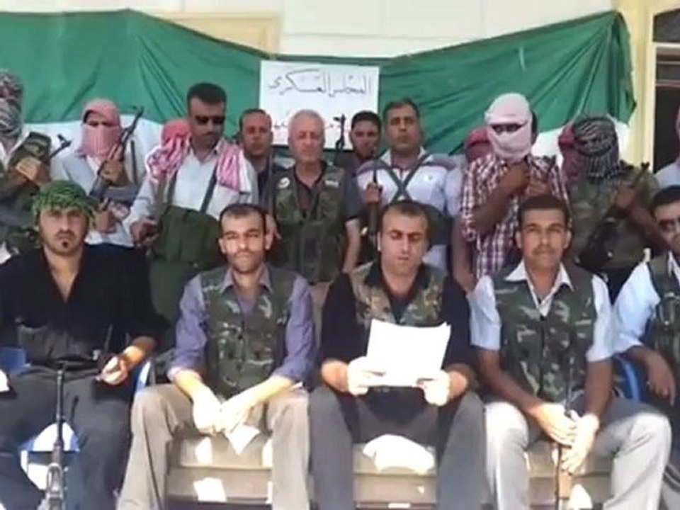 فري برس حلب منبج اعلان مجموعة من الضباط انشقاقهم 20 7 2012 Aleppo