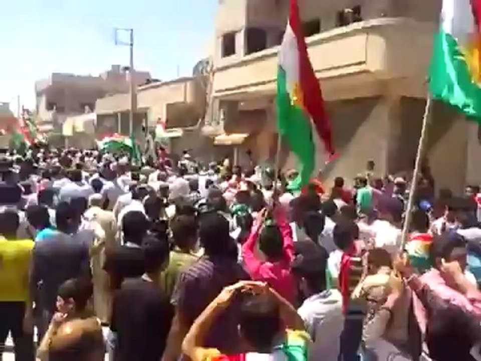 فري برس  الحسكه ألند كوباني مظاهرة في جمعة رمضان النصر سيكتب في دمشق   20 7 2012 ج1 ALhasaka