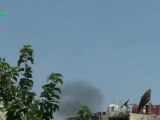 فري برس  ريف دمشق سقبا مروحية تستهدف الأحياء المجاورة 19 7 2012 ج2 Damascus
