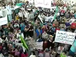 Syria فري برس ادلب الفطيرة في مظاهرة فرحا وابتهاجا بالاغتيالات18 7 2012 Idlib