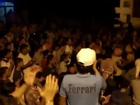 Syria فري برس ريف دمشق معربا حاشدة بعد منتصف الليل 19 7 2012 ج3 Damascus