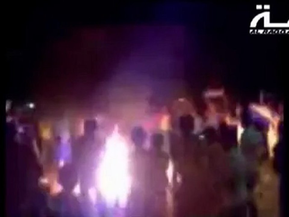 Syria فري برس الرقة مسائية حي الشهداء فرحا بمقتل رموز النظام 18 7 2012  ج2 ALrakka