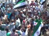 Syria فري برس  حماه المحتلة  مظاهرة لأحرار كفرنبودة 17 7 2012 Hama
