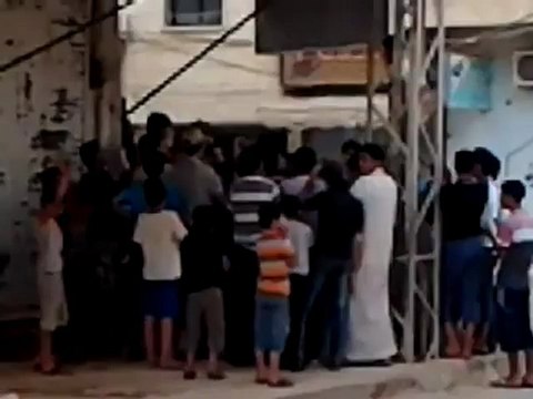 Syria فري برس ثورة البوكمال مظاهرة لاحرار المدينة وسط الاشتباكات والانفجارات 17 7 2012 ALbokamal