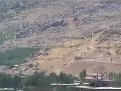 Syria فري برس ريف دمشق عصابات الاحتلال الاسدي تقوم بقصف عنيف على الزبداني 17 7 2012 Damascus