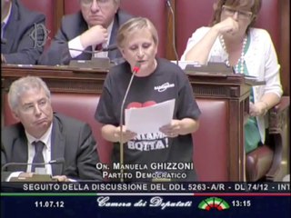 Ghizzoni (PD) - Siamo scossi ma non abbattuti (11.07.12)