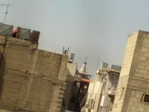 Syria فري برس دمشق الميدان أصوات التكبير مع اصوات الرصاص 16 7 2012 Damascus