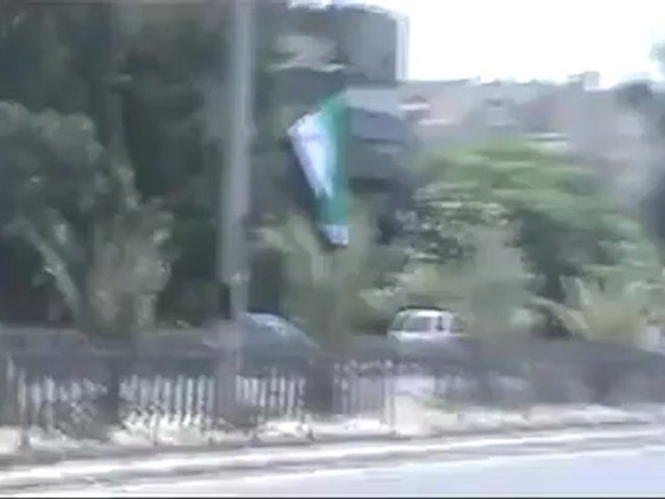 Syria فري برس دمشق  نهر عيشة  قطع الطريق الدولي دمشق   درعا   الاردن 16 7 2012 ج2 Damascus