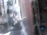 Syria فري برس  دمشق حتى الجوامع لم تسلم من عصابات الاسد في حي التضامن  16 7 2012 Damascus