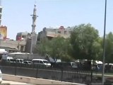 Syria فري برس  دمشق  نهر عيشة  جانب من اطلاق النار من الرشاشات 16 7 2012 Damascus