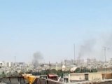 Syria فري برس حماه  المحتلة قصف مدفعي يستهدف حي طريق حلب وحي الحميديه  16 7 2012 Hama