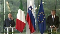 Napolitano - Dichiarazioni alla stampa al termine del colloquio con il Presidente Türk (11.07.12)