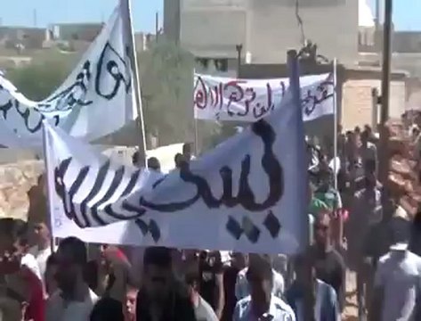 Syria فري برس إدلب كفريحمول تشيع الشهيد عمر يوسف حسين 16 7 2012 Idlib