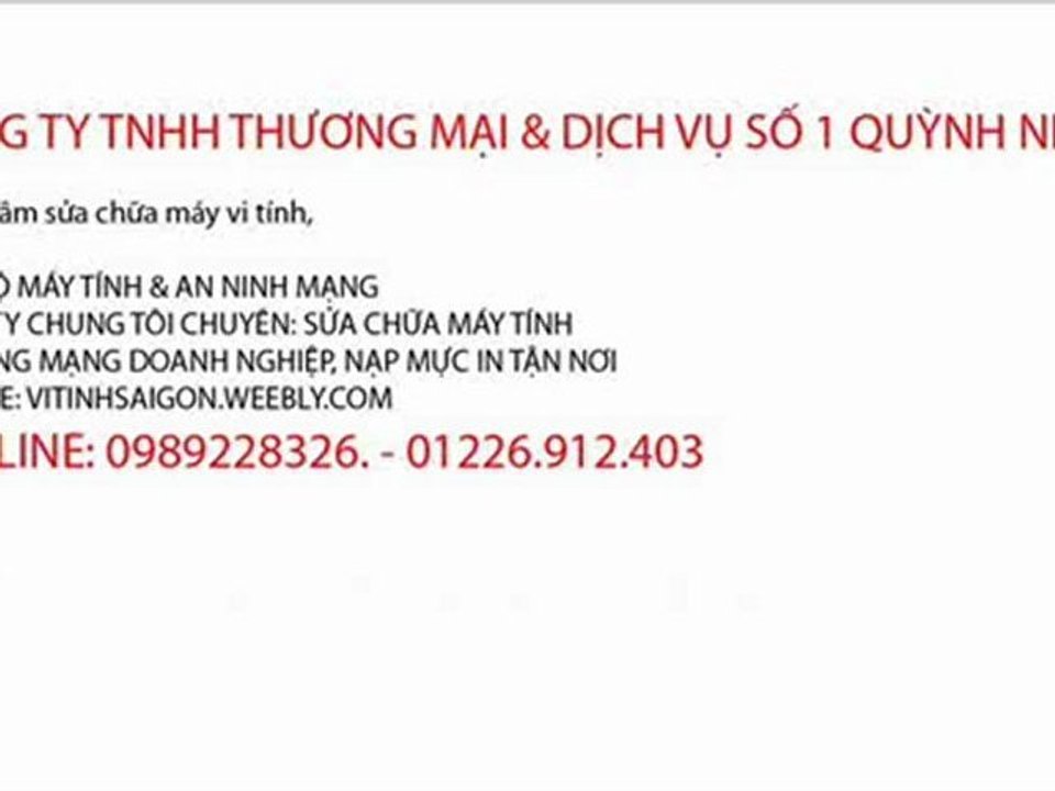 sửa máy tính tận nhà lh 0989.288.326