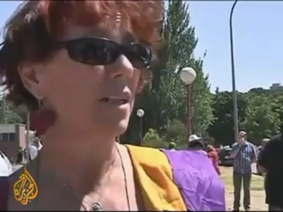 Spainish protests protest taxes and cuts in public sector wages