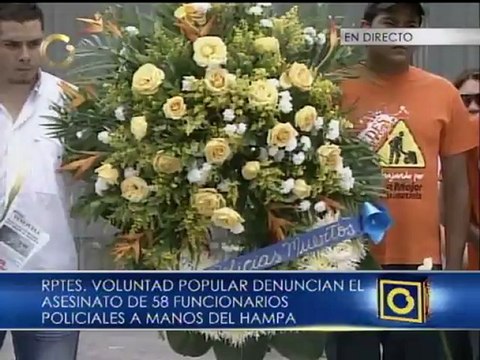 Voluntad Popular denuncia asesinato de 58 funcionarios policiales en Caracas en 2012