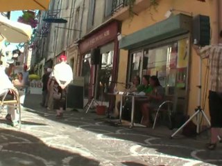 Le parvis des écrivains, à Lodève.