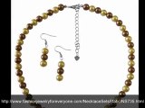 FashionJewelryForEveryone.com Faux Pearl Bridesmaid Wedding Jewelry Necklace Set