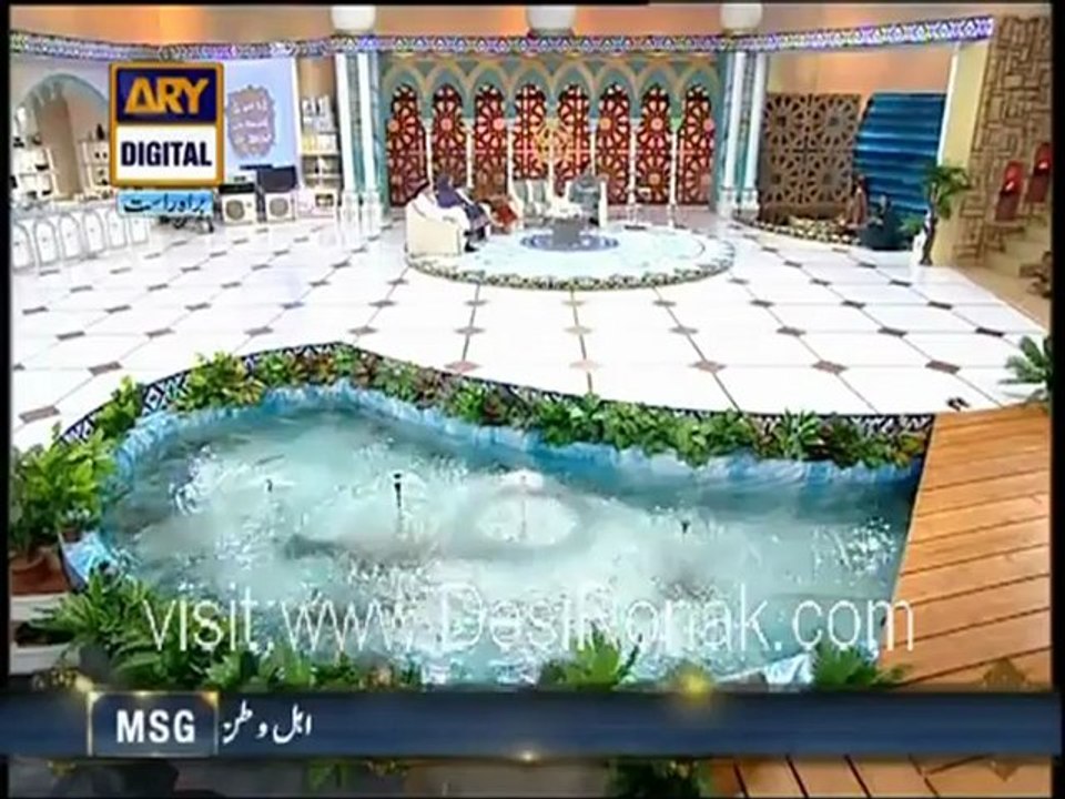 Faizan-e-Ramzan on Ary Digital - Iftar Transmission - Part 6 - 21st July 2012