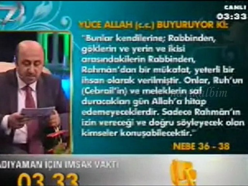 Tayfur Sönmez-2 Ramazan 2012 Kanal 7