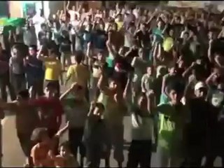 Syria فري برس حماة  المحتلة كفرزيتا أول أيام رمضان والهتاف بقديش بعتو سوريا  20 7 2012 Hama