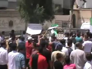 Syria فري برس حماه المحتلة الاربعين  رمضان النصر سيكتب في دمشق 20 7 2012 Hama