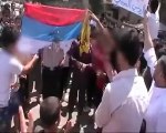 Syria فري برس حماه  المحتلة جنوب الملعب  مظاهرة  رغم الحصار الخانق  20 7 2012 ج2 Hama