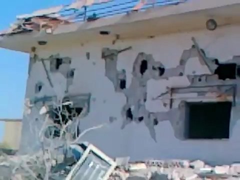 Syria فري برس حماه المحتلة أثار القصف الهمجي على قرية قنبر بريف حماة 20 7 2012 Hama