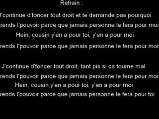 Saké - Je prends le pouvoir (paroles)