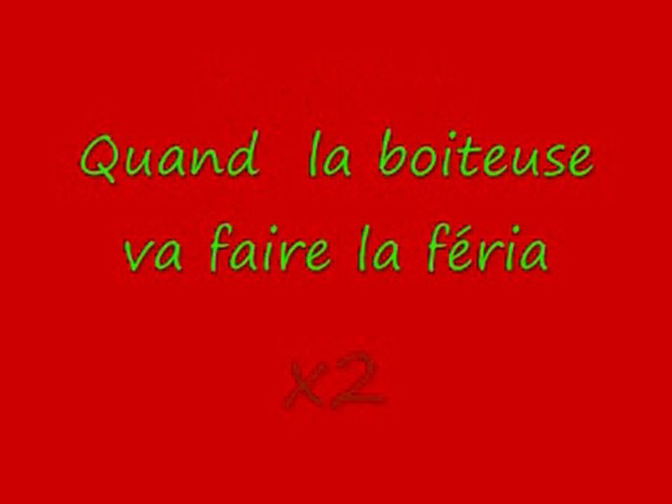 La boiteuse - Paroles