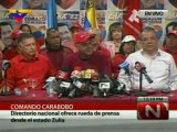 (VÍDEO) Rueda de Prensa del Comando Carabobo en Zulia 21.07.2012