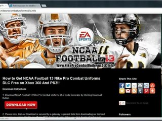 NCAA Football 13 Nike Pro Combat Uniforms Free - Xbox 360, PS3