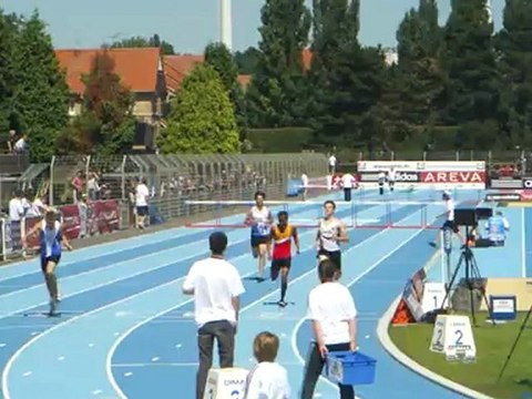 finale 400m haies Junior Championnats de France 2012
