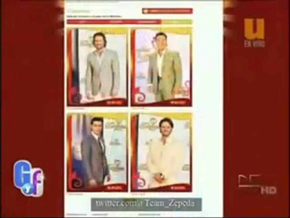 David Zepeda @davidzepeda1 gana como Galán en la Alfombra de Premios TvyNovelas 2011